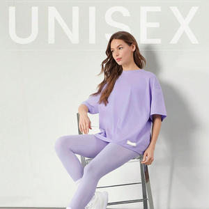 100% conjuntos de camisetas y mallas de algodón Color negro Conjunto de 2 piezas transpirable de secado rápido para mujer Hecho en Pakistán - Product Image 6