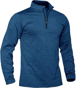 Polo de manga larga con cierre y cuello alto, ropa profesional de golf y elegante para hombre, polo transpirable de alta calidad. - Product Image 2