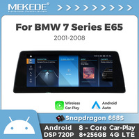 Unité de tête de radio automatique Mekede Qualcomm Snapdragon 680 pour BMW Série 7 E65 2001-2008 BT Wireless Car-play 8Gb 256Gb IPS Screen