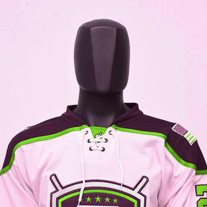 Ropa deportiva transpirable para hombre, camiseta de Hockey sobre hielo de tamaño personalizado, nuevos diseños, se acepta impresión personalizada, camiseta de Hockey sobre hielo con cuello en V - Product Image 4