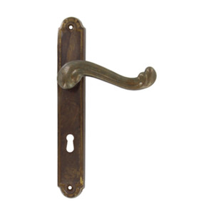 Maniglia in Ottone Bronzato Barocco Quadro 8/70 - Product Image 1