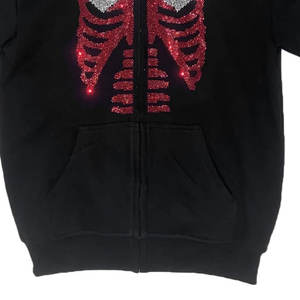 Top trending Men Rhinestones Hoodies hecho a medida ligero cómodo Rhinestones hombres sudaderas con capucha con material duradero - Product Image 6