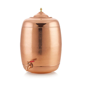 Copper <b>Water</b> Pot Handmade Best Manufacturer's Pure Copper Steel <b>Water</b> Pitcher <b>Dispenser</b> Copper Pot From India - Product Image 6