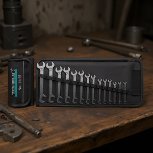 Stahlwille <b>Small</b> Double-Ended Wrench Set with Roll-Up <b>Tool</b> <b>Bag</b> - Product Image 3