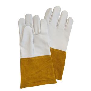Gants de soudeur de sécurité résistants à la chaleur et au feu à haute température en cuir de vachette de qualité supérieure confortables - Product Image 6
