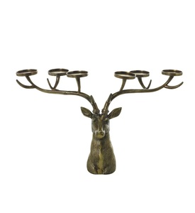 Bougeoir cerf Style vintage de luxe fait à la main Design unique pour la décoration de la maison et les mariages. - Product Image 1