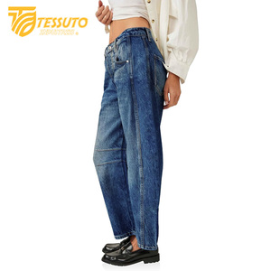 กางเกงยีนส์เอวสูงของผู้หญิงกางเกงยีนส์เอวสูงมีสไตล์ - Product Image 2