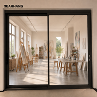 Porte coulissante automatique en aluminium et verre, système électrique pour hall d'immeuble de bureaux, cadre noir, kit commercial