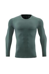 T-shirt uni Gym pour hommes Vente en gros T-shirts à manches longues pour hommes avec logo personnalisé - Product Image 2