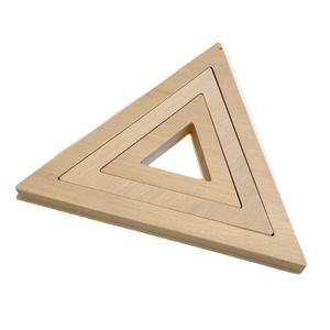 Salvamanteles de madera personalizado de lujo en forma de triángulo para utensilios de cocina y restaurantes salvamanteles de madera - Product Image 1