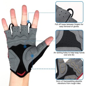 Gants de fitness haltérophilie respirants pour entraînement Service OEM Gants de musculation en cuir synthétique sur mesure - Product Image 2