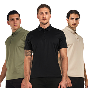 Polo de Verano para Hombre, 100% Poliéster, Secado Rápido, Tejido de Punto, Logotipo Bordado Personalizado, Estampado Sólido, Antiarrugas, Técnica Oscura - Product Image 3