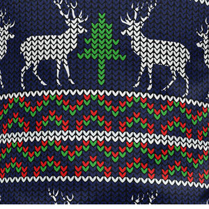 Pull-over en tricot 100% coton spécial Noël pour hommes, manches longues, épaules tombantes, motif respirant sur le devant, personnalisé pour l'hiver - Product Image 5