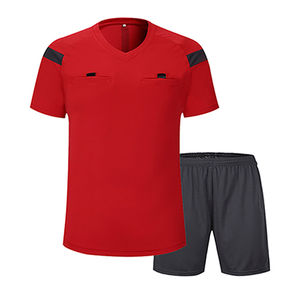 Uniforme de árbitro de fútbol para hombre, camiseta de manga corta, pantalones cortos, trajes de entrenamiento, camiseta de fútbol, uniforme de fútbol de Club - Product Image 3