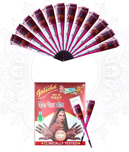 Golecha Madam x Maroon henna meadi โคนแพ็ค12ชิ้น | สีติดทนนานธรรมชาติ | ใช้งานง่ายสำหรับงานแต่งงาน (ขายส่ง) - Product Image 2