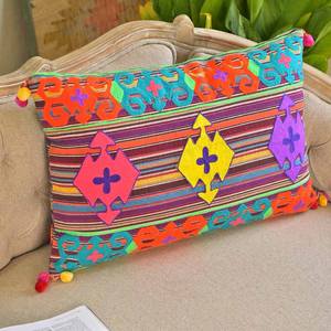 Fundas de Cojín de Algodón 100% a Rayas de Diseño, 40x60cm, Coloridas, Tejidas a Mano, para Sala de Estar, Textiles para el Hogar de Estilo Indio, Navidad, Venta al Por Mayor - Product Image 5