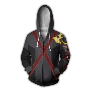 Sweat à capuche unisexe coupe classique 100% coton français avec fermeture éclair, décontracté, pour le fitness, doublé, avec logo sur le devant, grandes tailles, respirant, séchage rapide, hiver - Product Image 2