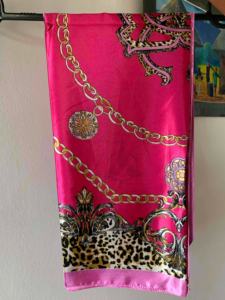 Custom Printed 100% <b>Silk</b> <b>Square</b> <b>Scarf</b> for Women Floral Pattern Spring Season Ethnic Style OEM & Custom Logo Available - Product Image 5