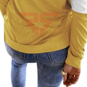 Sudadera con capucha de bloque de color para mujer con servicios OEM con logotipo impreso personalizado a precio al por mayor de RUKHMAL SPORTS - Product Image 6