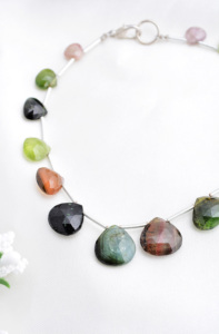 Cuentas de Turmalina Multifacética en Forma de Pera, Piedra Preciosa Natural, Piedra Preciosa para la Elaboración de Joyería Fina - Product Image 3