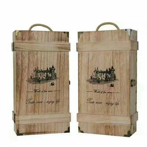 Cajas rígidas de lujo para vino con diseño de maleta, con cubierta protectora reutilizable, empaque de regalo personalizado para vino tinto. - Product Image 1
