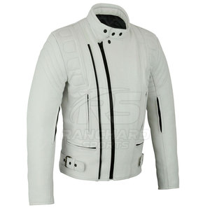 Veste de moto pour homme en cuir de haute qualité, nouvelle arrivée personnalisée, faible MOQ, veste de moto pour homme - Product Image 3