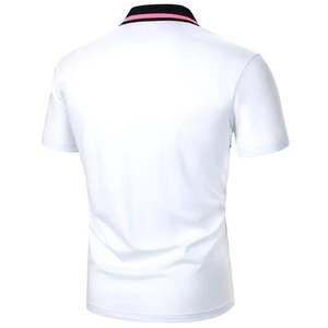 Polo de punto con técnica bordada de diseño ajustado personalizado de algodón transpirable de la mejor calidad al por mayor para hombre - Product Image 2