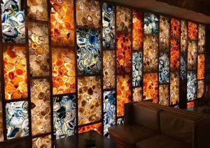 Sceau en agate poli artisanal, décoration d'intérieur moderne haut de gamme, motif de fleurs religieuses, résine personnalisée, artisanat - Product Image 5