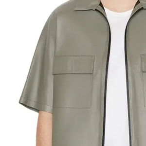 Camisas de Cuero para Hombre, Transpirables, Casuales, Nuevas, Elegantes, de Manga Larga, Color Sólido, Más Vendidas - Product Image 4