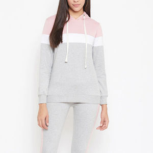 Nouveauté, survêtement pour femme de haute qualité, ensemble sweat-shirt et jogging respirant, motif uni, marque privée, vêtements de jogging d'hiver - Product Image 6