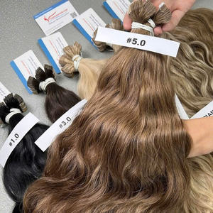 GRAN VENTA 50% Cinta vietnamita en extensión de cabello ondulado natural piano y colores completos listo para enviar - Product Image 3