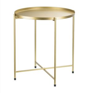 Table basse en fer forgé personnalisable, tendance et décorative pour la maison, finition dorée, nouvelle arrivée - Dernier design en promotion - Product Image 2