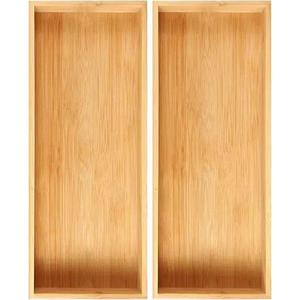 Mayorista de la mejor calidad Bandeja de servicio de desayuno de madera de acacia rectangular sólida de lujo para hotel Restaurante Hogar DE LA India - Product Image 4