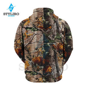 เสื้อฮู้ดดี้วินเทจลายต้นไม้แท้สำหรับผู้ชาย ผ้าโพลีเอสเตอร์ 100% สำหรับฤดูหนาว ปักลายพิมพ์นูน สำหรับการล่าสัตว์ - Product Image 2