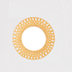 New Design Natural Round Rattan <b>Mirror</b> Vintage Art Decorative <b>Wall</b> <b>Hanging</b> <b>Mirror</b> Made in Vietnam - Product Image 1