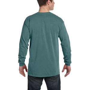 Conception personnalisée 260 GSM tricoté tissu de base coton Flecce manches longues Slim Fit Sweatshirt - Product Image 3