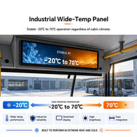 Écran long 28,6 pouces 1920x540, moniteur LCD étiré, système d'affichage d'informations pour passagers de bus Android