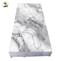 Plaque rigide en PVC effet marbre de haute qualité, certifiée ISO9001, écologique, imperméable, 1220*2440mm, service de découpe sur mesure, couleur personnalisée