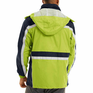 Veste coupe-vent imperméable pour homme, multi-panneaux, à capuche, pour la randonnée en plein air, veste de pluie légère, fermeture éclair, vêtements de sport, streetwear, décontracté - Product Image 4