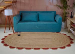 Hermosa alfombra trenzada de yute 4x4 pies Todos Los tamaños disponibles Ahora alfombras de cáñamo Alfombras tejidas a mano hechas a mano para sala de estar - Product Image 2