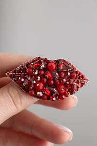 Broches perlées Broche design faite à la main. Accessoires de haute qualité. Broche design unique. Baby shower meilleur cadeau. - Product Image 3