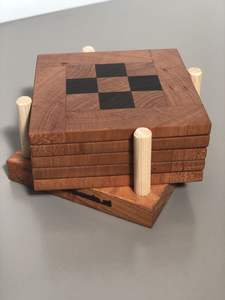 ที่รองแก้วชาทำจากไม้ธรรมชาติที่ยั่งยืนสำหรับแผ่นรองแก้วเครื่องดื่มสไตล์เรียบง่ายเครื่องครัวสไตล์เรียบง่ายที่รองแก้วชากาแฟ - Product Image 3