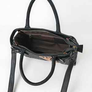 Sac fourre-tout en cuir matelassé pour femmes Sac à bandoulière en cuir matelassé usiné à la main avec fermeture à glissière Sac à main de transport dissimulé - Product Image 5