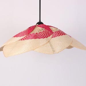 Unique design bamboo hanging lights for living room decor natural pendant lampshade <b>suspended</b> light cover - Product Image 2