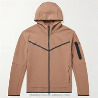 Sweat à capuche personnalisé pour homme, coupe ajustée, en polaire technique softshell, avec poche sur le bras, idéal pour l'entraînement, la gym, le sport et la course, automne, haute qualité, personnalisable