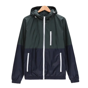 Wholesale OEM Custom Nylon Blue Hooded Windproof <b>Waterproof</b> High Quality Premium Windbreaker <b>Jackets</b> for Men <b>Women</b> - Product Image 6