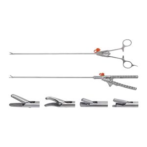 Reusable <b>Laparoscopic</b> Needle Holder Forceps Dissector Grasper Stainless Steel Abdominal Surgery <b>Instrument</b> - Product Image 1