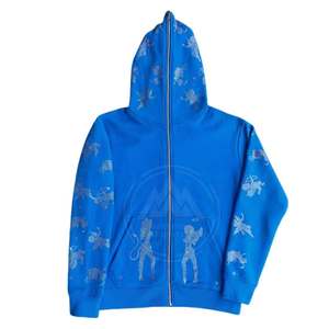 2025 Low Moq Full Face Zipper Sudadera con capucha personalizada Color liso Ropa informal Full Face Zipper Hoodies - Product Image 1