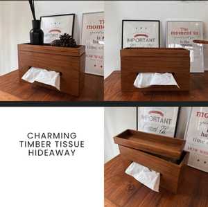 กล่องกระดาษทิชชูแบบยึดคืนได้มีที่วางของบนโต๊ะแบบยั่งยืน - Product Image 3