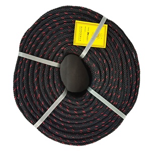 Cuerda de Pesca Negra y Roja de Alta Resistencia y Tenacidad, Resistente a la Abrasión, 9 mm, 220 m, Polietileno, 4 Hilos Trenzados, para Agricultura - Product Image 1
